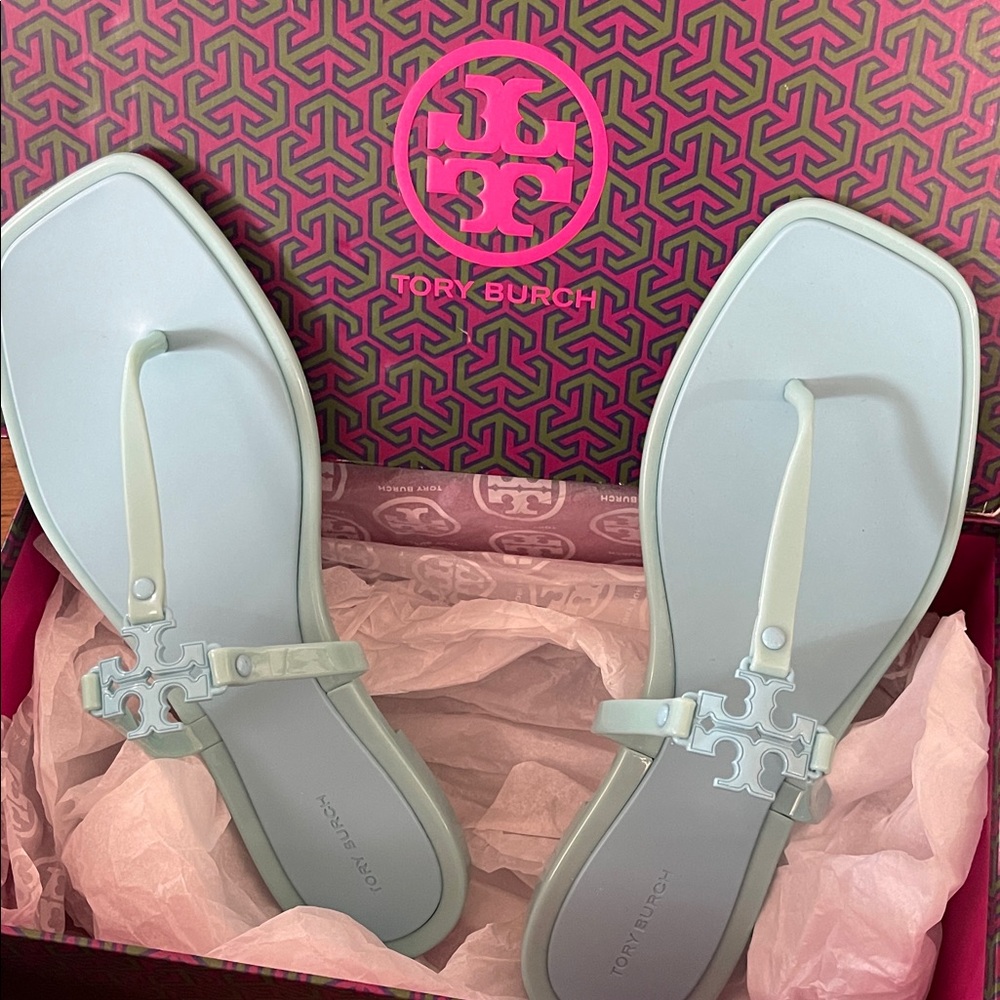 Tory Burch Light Blue Sandals